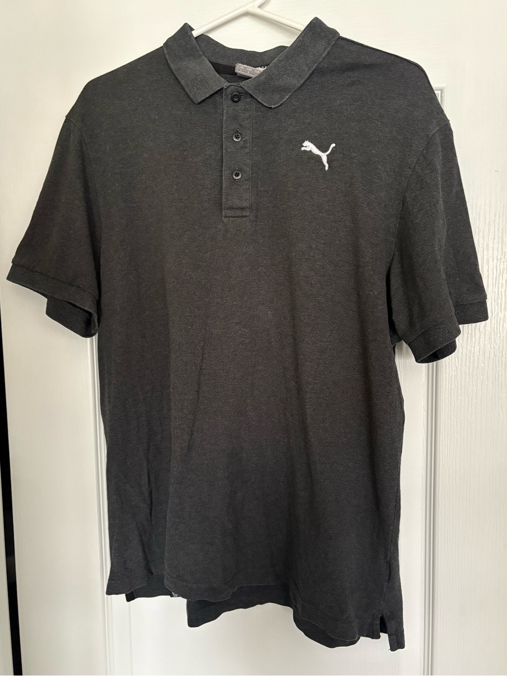 Puma Black Polo with White Logo